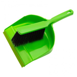 Набор для уборки PALISAD Набор: совок с кромкой 330X225 мм и щетка-сметка 285 мм, зеленый, HOME 933115