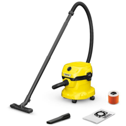 Строительный пылесос Karcher WD 2 Plus V-12/6/18/C 1000Вт (уборка: сухая/влажная) желтый