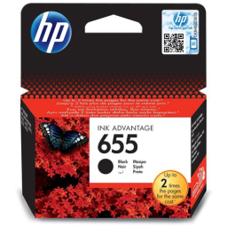 Картридж струйный HP 655 CZ109AE черный (550стр.)