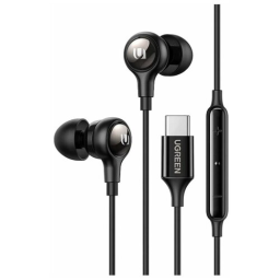 Наушники проводные UGREEN EP103 (30638) In-Ear Earphones with Type-C.  Цвет: черный