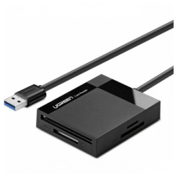 Кардридер UGREEN CR125 (30333) USB 3.0 All-in-One Card Reader. Длина 50 см. Цвет: серый