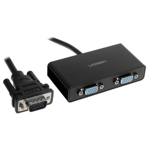 Сплиттер UGREEN (20918) 1*2 VGA splitter. Цвет: черный