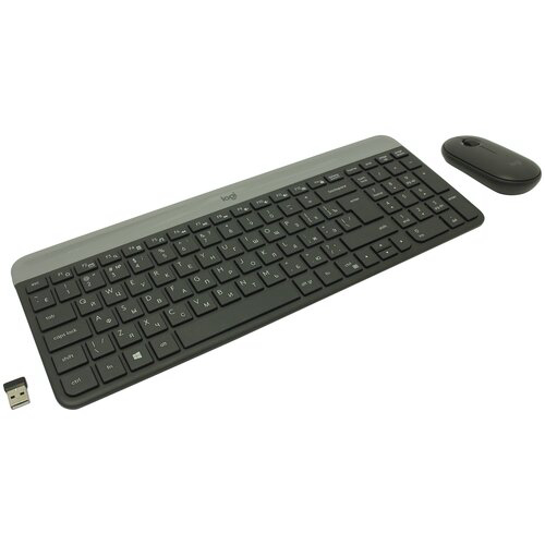 Комплект (клавиатура + мышь) Logitech Slim Wireless Keyboard and Mouse Combo MK470 GRAPHITE