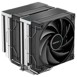 Кулер DEEPCOOL AK620 ZERO DARK LGA20XX/1700/1200/115X/AM5/AM4 (8шт/кор, TDP 260W, PWM, DUAL Fan 120mm, 6 тепл. трубок, черный) RET