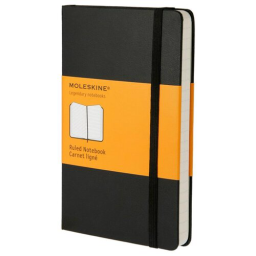 Блокнот Moleskine CLASSIC MM710 Pocket 90x140мм 192стр. линейка твердая обложка черный