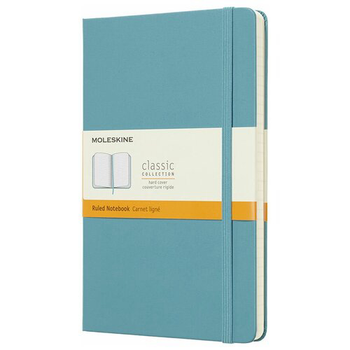 Блокнот Moleskine CLASSIC QP060B35 Large 130х210мм 240стр. линейка твердая обложка голубой