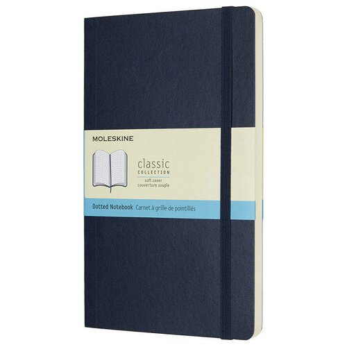 Блокнот Moleskine CLASSIC SOFT QP619B20 Large 130х210мм 192стр. пунктир мягкая обложка синий сапфир