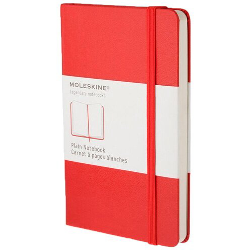 Блокнот Moleskine CLASSIC QP062R Large 130х210мм 240стр. нелинованный твердая обложка красный