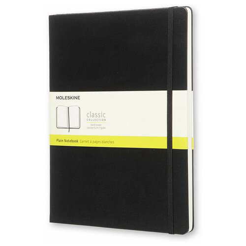 Блокнот Moleskine CLASSIC QP092 XLarge 190х250мм 192стр. нелинованный твердая обложка черный