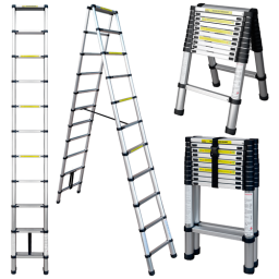 Лестница-стремянка телескопическая алюминиевая UPU Ladder UPT510 3,2 м