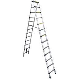 Лестница-стремянка телескопическая алюминиевая UPU Ladder UPT512 3,8 м