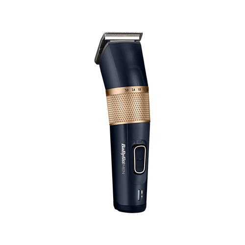 Машинка для стрижки BaByliss E986E синий/золотистый [смена насадок, насадок-8 шт, от сети/аккумулятора, титан]