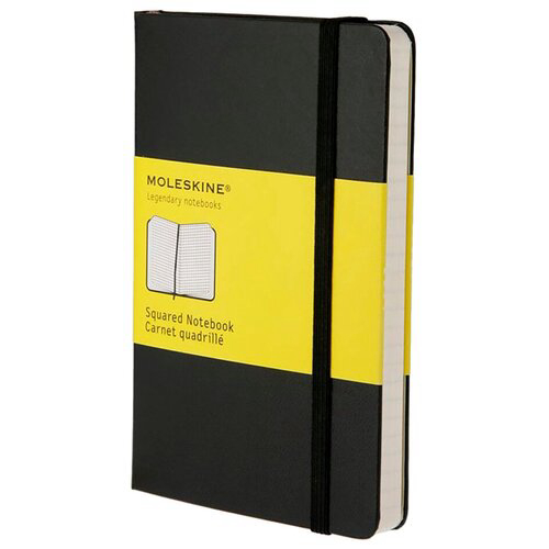 Блокнот Moleskine CLASSIC MM712 Pocket 90x140мм 192стр. клетка твердая обложка черный