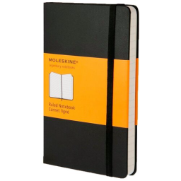 Блокнот Moleskine CLASSIC QP060 Large 130х210мм 240стр. линейка твердая обложка черный