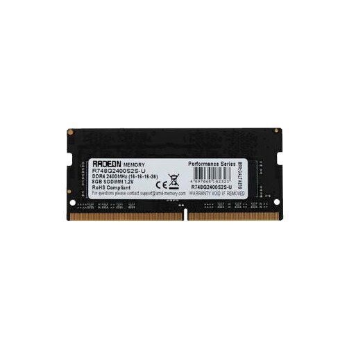 Оперативная память 8Gb DDR4 2400Mhz AMD SO-DIMM (R748G2400S2S-U)