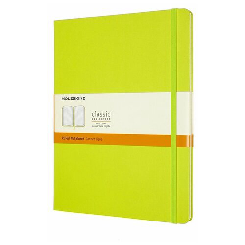 Блокнот Moleskine CLASSIC QP092C2 XLarge 190х250мм 192стр. нелинованный твердая обложка лайм