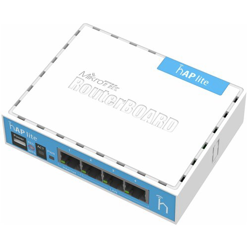 Роутер MikroTik RB941-2nD 802.11n 300Мбит/с 2.4ГГц 4xLAN