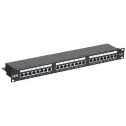 Патч-панель ITK PP24-1UC5ES-D05 19" 1U 24xRJ45 кат.5e STP