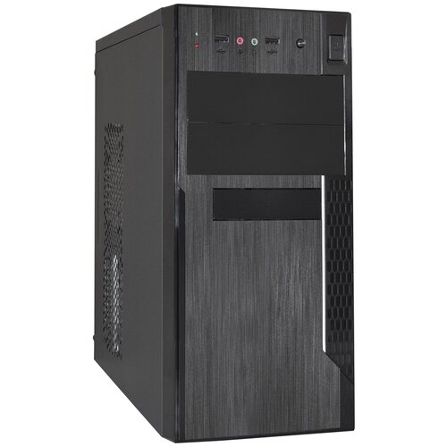 Корпус Minitower ExeGate MA-373X Black, mATX <UN500, 120mm> 2*USB, Audio