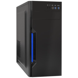 Корпус Miditower ExeGate XP-333U Black, ATX, <без БП>, 1*USB+2*USB3.0, Audio