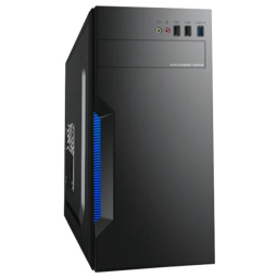 Корпус Miditower ExeGate XP-333U Black, ATX, <XP450, Black,120mm>, 1*USB+2*USB3.0, Audio