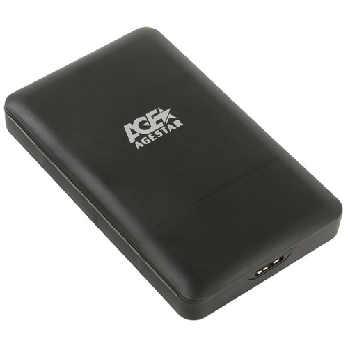 Внешний корпус для HDD/SSD AgeStar 3UBCP3 SATA USB3.0 пластик белый 2.5"