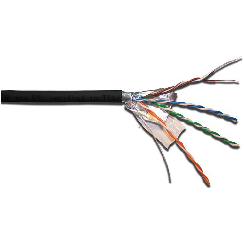 Кабель информационный Lanmaster LAN-5EFTP-WP-OUT кат.5E F/UTP 4X2X24AWG PE внешний 305м