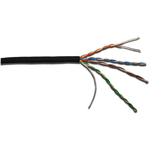 Кабель информационный Lanmaster LAN-5EUTP-WP-OUT кат.5E U/UTP 4X2X24AWG PE внешний 305м черный