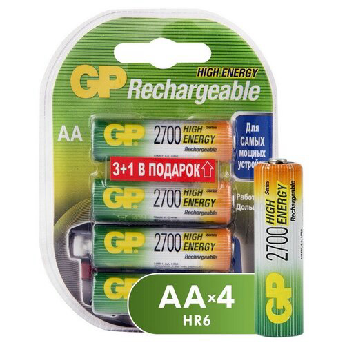 Аккумулятор GP 270AAHC AA NiMH 2700mAh (4шт)