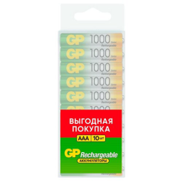 Аккумулятор GP 100AAAHC AAA NiMH 1000mAh (10шт)