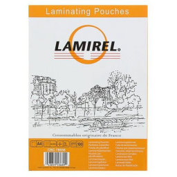 Пленка для ламинирования Fellowes 75мкм A4 (100шт) глянцевая 216x303мм Lamirel (LA-78656)