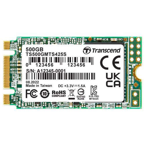 Накопитель SSD Transcend SATA III 500Gb TS500GMTS425S 425S M.2 2242 0.3 DWPD