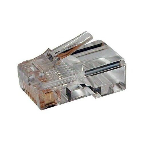 Коннектор Hyperline (PLUG-8P8C-U-C5-100) UTP кат.5e RJ45 прозрачный (упак.:100шт)