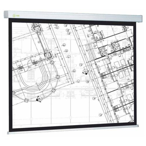 Экран Cactus 124.5x221см Wallscreen CS-PSW-124X221-BK 16:9 настенно-потолочный рулонный черный