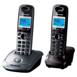 Р/Телефон Dect Panasonic KX-TG2512RU2 титан (труб. в компл.:2шт) АОН