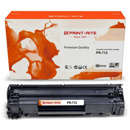 Картридж лазерный Print-Rite TFH919BPU1J PR-712 712 черный (1500стр.) для Canon LBP-3010/3020