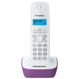 Р/Телефон Dect Panasonic KX-TG1611RUR красный/черный АОН