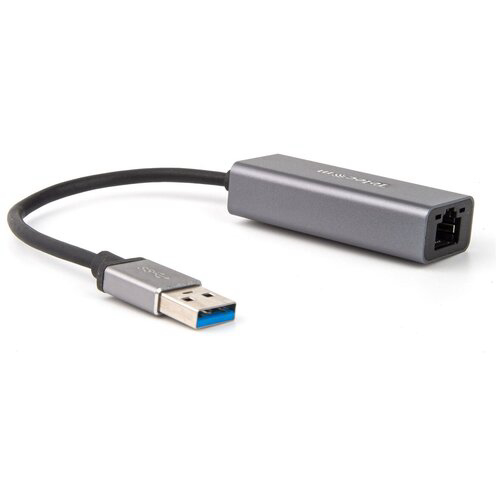 Кабель-переходник USB 3.0 (Am) --> LAN RJ-45 Ethernet 1000 Mbps, Aluminum Shell,Telecom <TU312M>