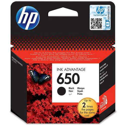 Картридж струйный HP 650 CZ101AE/CZ101AK черный для HP DJ IA 2515