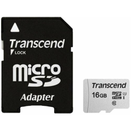 Карта памяти Transcend 16GB UHS-I U1 microSD with Adapter