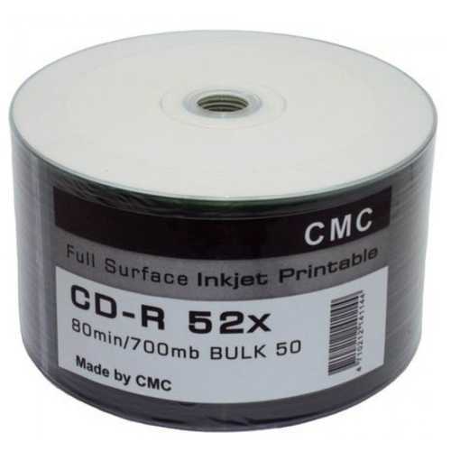 Диски CMC CD-R 80 52x Bulk/50 Full Ink Print