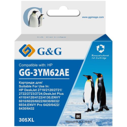 Картридж струйный G&G GG-3YM62AE 305XL черный (10.6мл) для HP DeskJet 2320/2710/2720