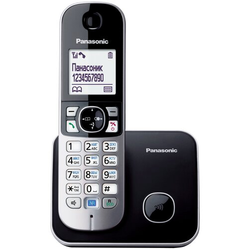 Р/Телефон Dect Panasonic KX-TG6811RUB черный АОН