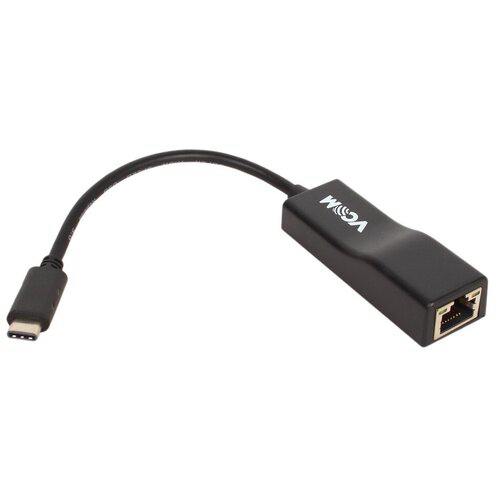 Кабель-переходник USB 3.1 Type-C -->RJ-45 1000Mbps Ethernet, Aluminum Shell, 0.15м VCOM <DU320M>