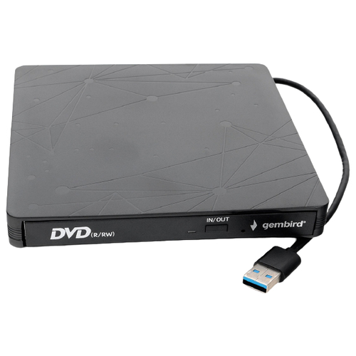 Внешний DVD-привод Gembird DVD-USB-03 USB 3.0 пластик, черный (DVD-USB-03) (271651) {20}