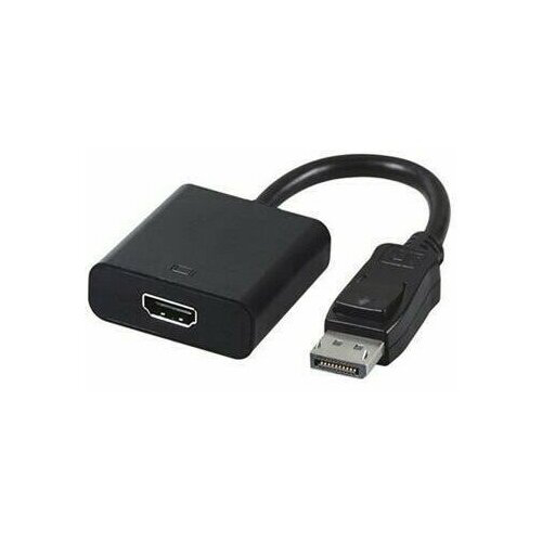 Gembird Переходник DisplayPort - HDMI  20M/19F, пакет черный [A-DPM-HDMIF-002]