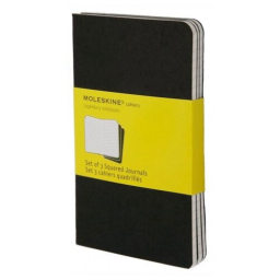 Блокнот Moleskine CAHIER JOURNAL QP317 Large 130х210мм обложка картон 80стр. клетка черный (3шт)