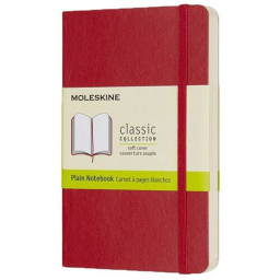 Блокнот Moleskine CLASSIC SOFT QP613F2 Pocket 90x140мм 192стр. нелинованный мягкая обложка красный