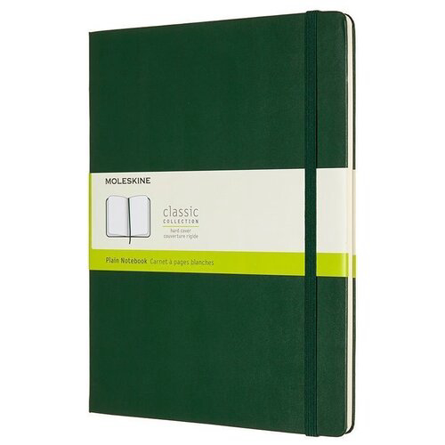 Блокнот Moleskine CLASSIC QP092K15 XLarge 190х250мм 192стр. нелинованный твердая обложка зеленый