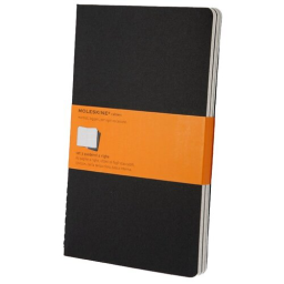 Блокнот Moleskine CAHIER JOURNAL QP316 Large 130х210мм обложка картон 80стр. линейка черный (3шт)